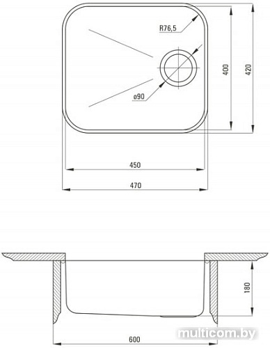 Кухонная мойка Deante Arabeska ZAA 010C
