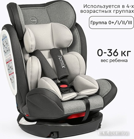 Детское автокресло Tomix Jasper Isofix DS15 (серый)