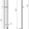 Полотенцесушитель Двин X-2 Neo 140x8 BL