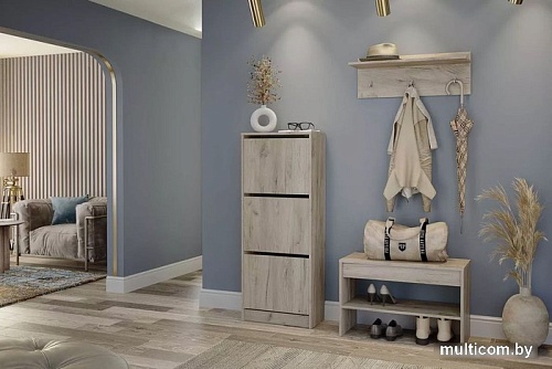 Вешалка для одежды Stolline Лофт 117.16 (дуб крафт серый)