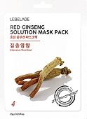 Lebelage Маска для лица тканевая Red Ginseng Solution Mask Питательная 25 г