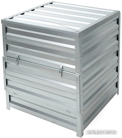 Садовый измельчитель Формула качества Оцинкованный с крышкой 1500x1500x1000 (графитовый серый)