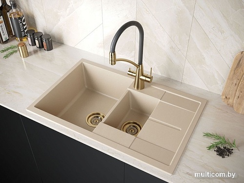 Смеситель Paulmark Siegen Si213111-BR (бронза/черный)