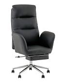Офисное кресло TopChairs Solid с оттоманкой DD-004-OT (черный)