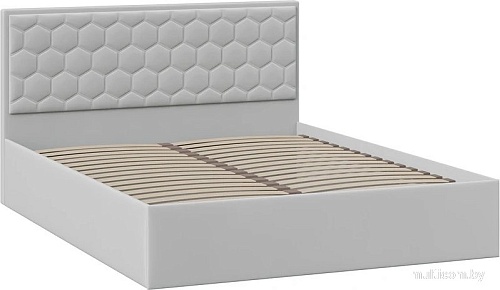 Кровать Трия Порто универсальный 140x200 (велюр Confetti Silver)