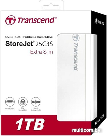 Внешний накопитель Transcend StoreJet 25C3S TS1TSJ25C3S 1TB