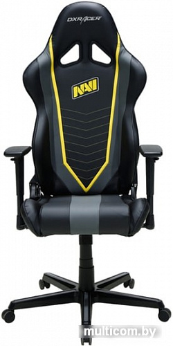 Кресло DXRacer Natus Vincere OH/RZ60/NGY (черный/серый/желтый)