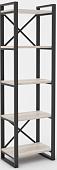 Стеллаж Hype Mebel Стандарт 50x200 (черный/древесина белая)
