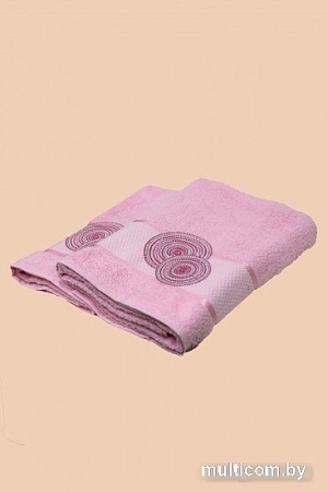 Набор полотенец Merzuka 50x90/70х140 11040 (2 шт, розовый)