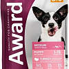 Сухой корм для собак Award Puppy Medium для щенков средних пород с индейкой, курицей с добавлением моркови и черной смородины 2 кг
