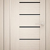 Юни Амати 7 (ч) 80x200 (дуб беленый/черное стекло)