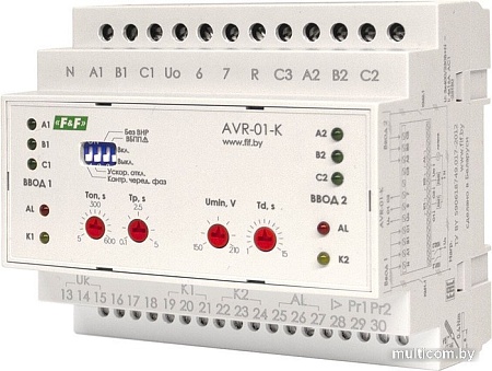 Реле контроля фаз Евроавтоматика F&F AVR-01-K EA04.006.001