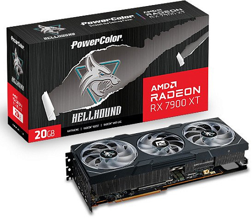 PowerColor Hellhound AMD Radeon RX 7900 XT 20GB GDDR6 RX 7900 XT 20G-L/OC