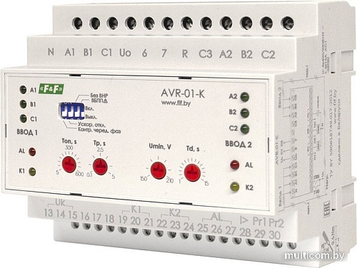 Реле контроля фаз Евроавтоматика F&F AVR-01-K EA04.006.001