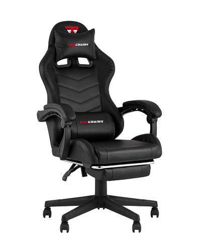 TopChairs Prophet с оттоманкой GF-8086 (черный)