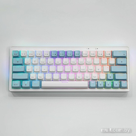 Клавиатура Cyberlynx ZA63 Pro White Blue Orange (TNT Yellow)