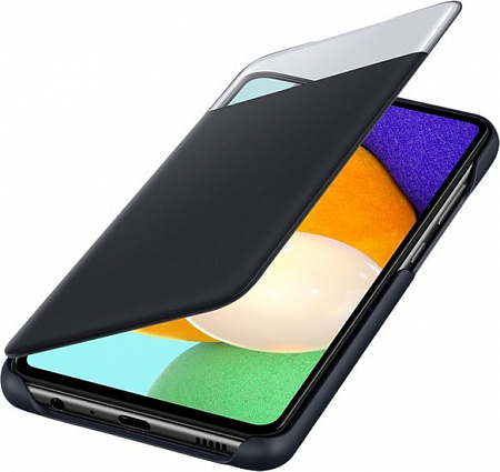 Чехол Samsung S View Wallet Cover для Samsung Galaxy A52 (черный)
