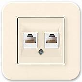 Розетка компьютерная Gunsan 01281200-159391 (кремовый)