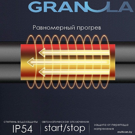 Полотенцесушитель Granula Квадро Сплит 50х80 (терморегулятор с таймером белый)