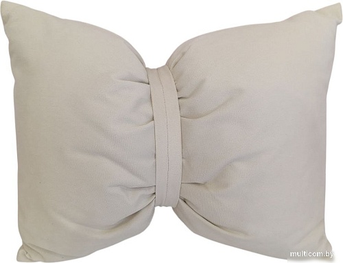 Декоративная подушка Sled Бант 45x35x17 (молочный)