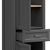 Шкаф распашной BRW Jasmin REG2D1S (графит/дуб артизан)