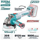 Угловая шлифмашина Total TAGLI221253 (без АКБ)