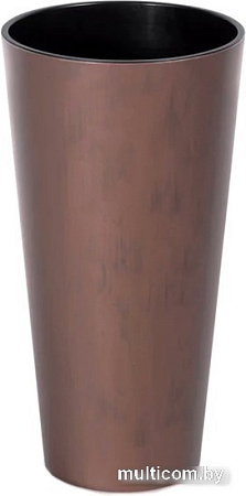 Кашпо Prosperplast Tubus Slim Corten DTUS300C-7601U (черный/коричневый)