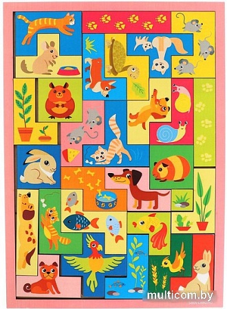Развивающая игра Лесная мастерская Головоломка. Тетрис Любимцы 6936741