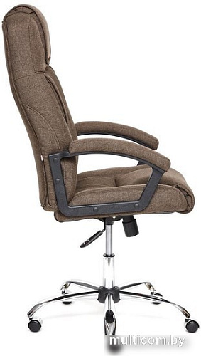 Офисное кресло TetChair Bergamo ткань (хром/коричневый 3M7-147)