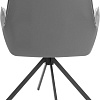 Стул с подлокотниками TetChair Мурано опора 360 (велюр/букле (HYP)/экокожа, светло-серый/графит)