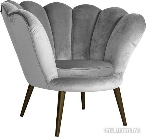 Интерьерное кресло Signal Magnolia Velvet Bluvel 14 (серый/венге)