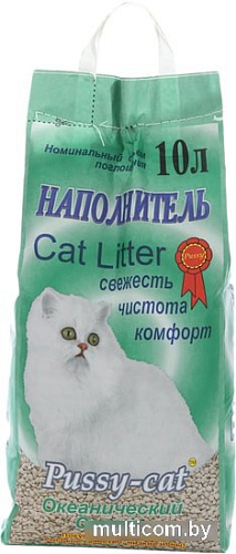 Наполнитель для туалета Pussy Cat океанический 10 л