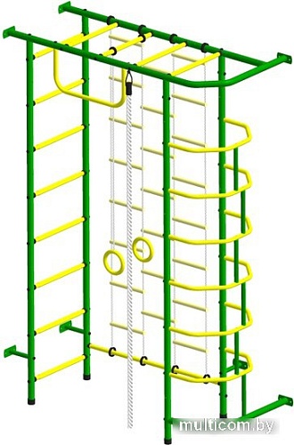 Детский спортивный комплекс Пионер 9Л (зеленый/желтый)