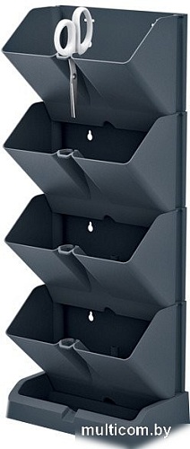 Кашпо Prosperplast Mini cascade IO1W200-S433 (антрацит)