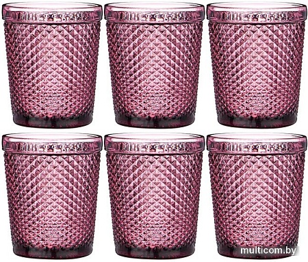 Набор стаканов для воды и напитков Lefard Muza Color Гранат 781-162