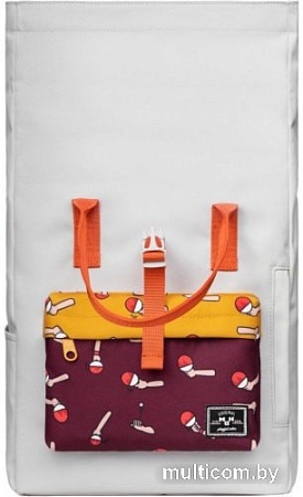 Рюкзак MAH MR20C1965B01 (светло-серый/бордовый)