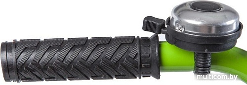 Детский велосипед Novatrack Vector 18 (серебристый/зеленый, 2019)