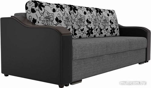 Диван Лига диванов Монако 102048 (серый/черный)