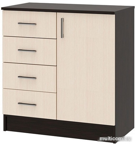 Комод МебельЭра К800 1Д (венге-лоредо)