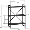 Стеллаж LoftyHome Бервин Рант 80 (натуральный/черный)