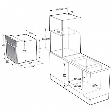 Духовой шкаф Gorenje Gorenje BO 637-ORA-B