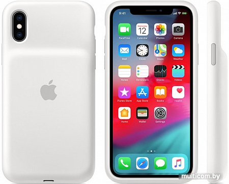 Чехол Apple Smart Battery Case для iPhone XS (белый)