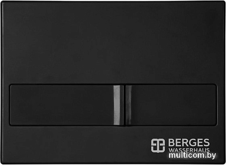 Панель смыва Berges Wasserhaus Novum L6 (глянцевый черный)