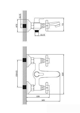 Смеситель Diadonna D84-330352J