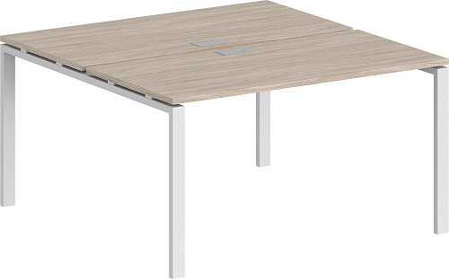 Стол Norden 160x163.8x75 SG.249.OL.63.WH (белый/дуб светлый)