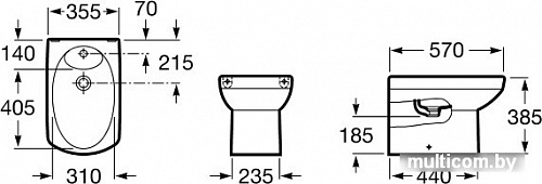 Биде Roca Dama Senso A357517000