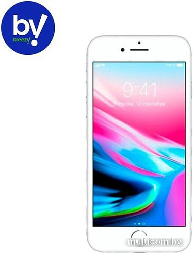 Смартфон Apple iPhone 8 64GB Восстановленный by Breezy, грейд A+ (серебристый)