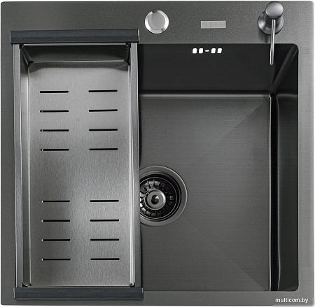 Кухонная мойка Futur FK 4548 B Eco Embossing (черный нано)