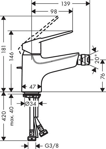 Смеситель Hansgrohe Novus Loop 71233000