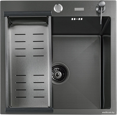 Кухонная мойка Futur FK 4548 B Eco Embossing (черный нано)